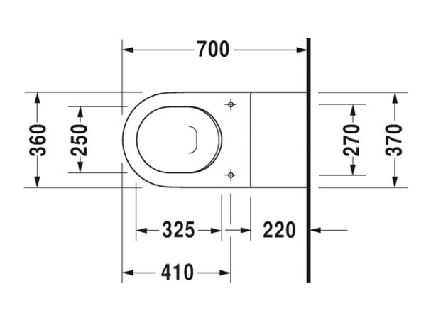 INODORO SUSPENDIDO STARCK-3 VITAL DURAVIT