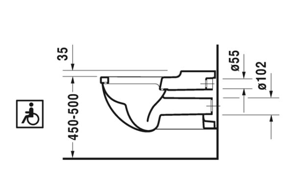 INODORO SUSPENDIDO STARCK-3 VITAL DURAVIT