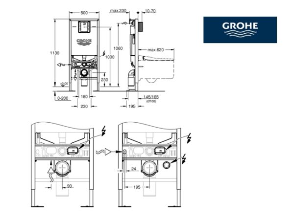 MODULO de CISTERNA EMPOTRADA RAPID SLX GROHE